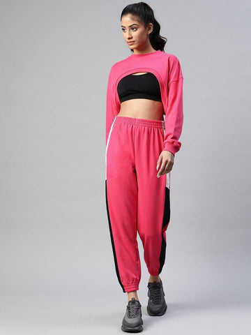 Laabha Women's Polycotton Solid Tracksuits Roposo Clout